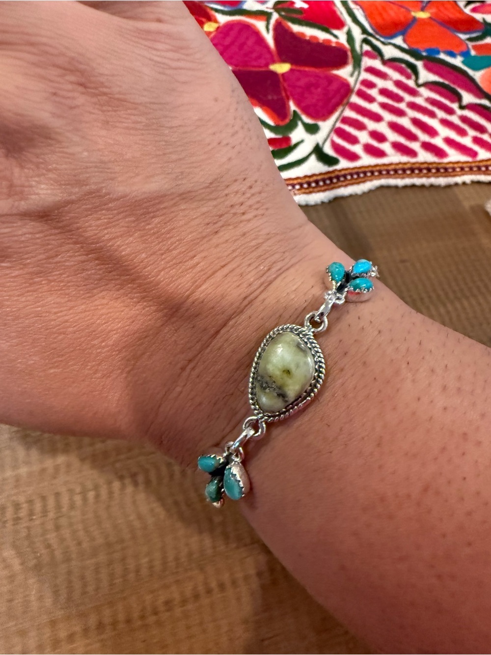 Palomino & Turquoise on sterling silver